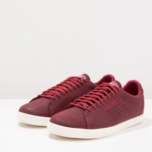 Le Coq Sportif Red Suede Charline Womens Sneakers